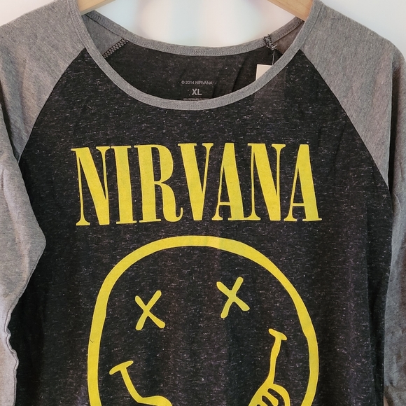 Nirvana Baseball Jersey - Grey Yellow - Picture 2 of 5